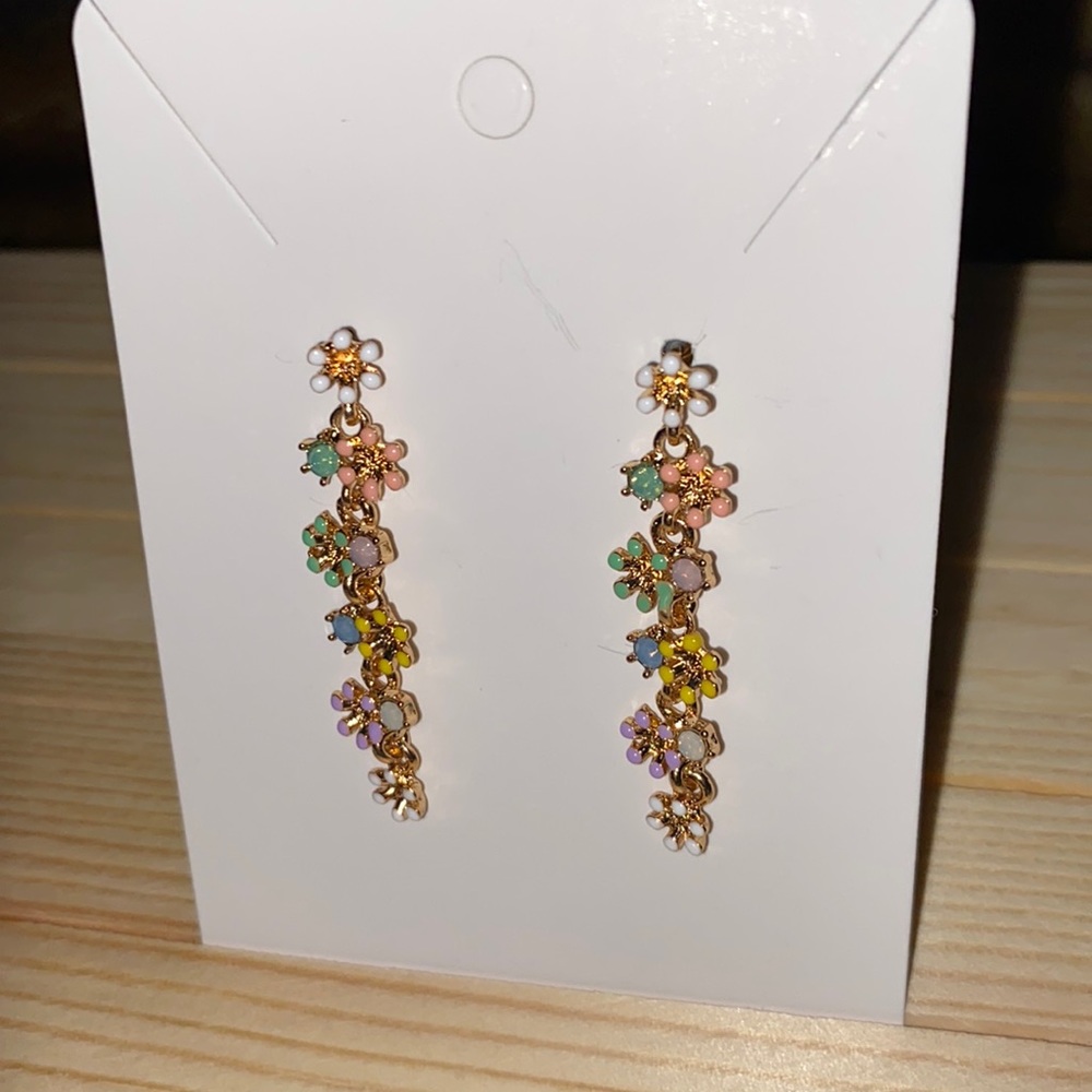 Floral earrings
